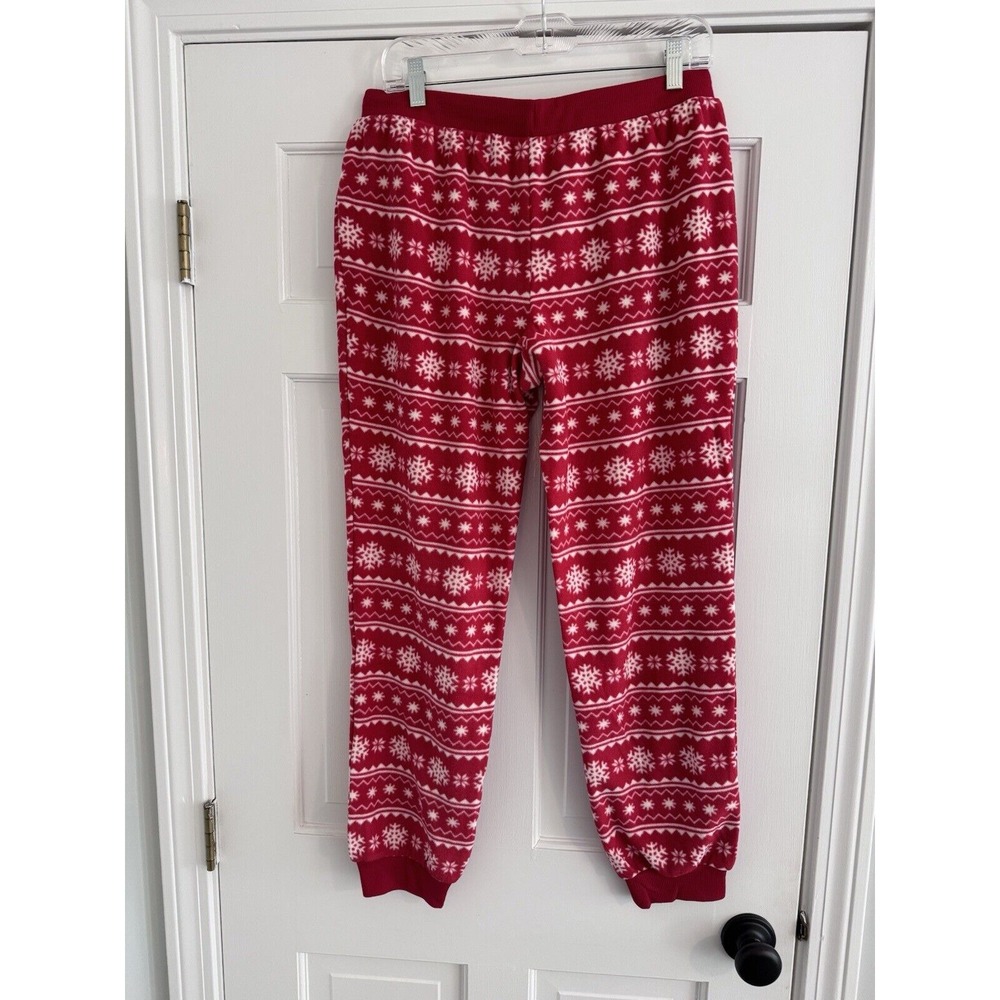 Hanes Comfort sleep Pajamas Reg. Size MEDIUM NWT HOLIDAY SNOWFLAKE PRINT - Picture 2 of 7